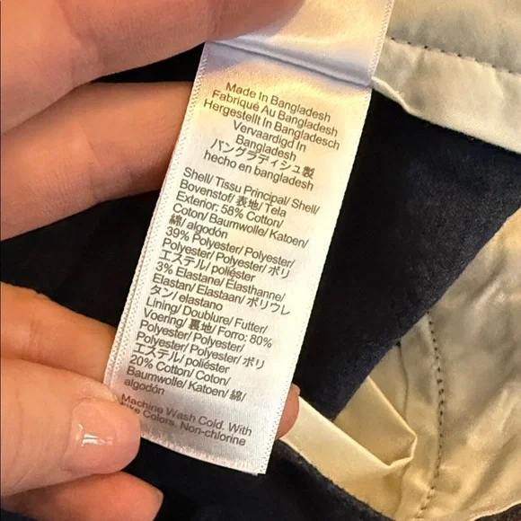 J. Crew Men's Dark Blue Flannel trousers - Picture 11 of 11